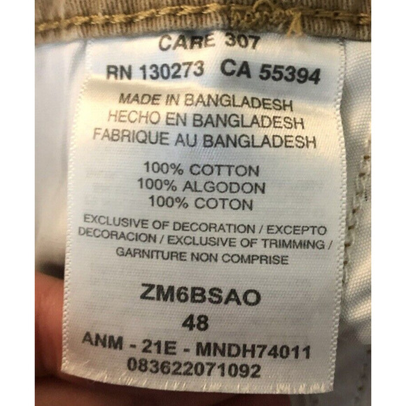 Wrangler Cargo Shorts 48 Mens Khaki Utility Pockets 100% Cotton Tan Light Brown - Picture 5 of 6